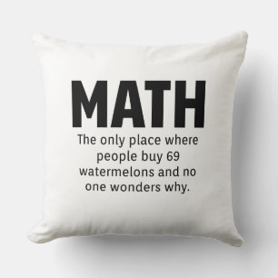Math Humor Throw Pillow