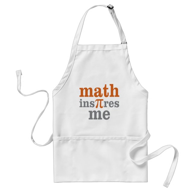 Math InPIres Me Adult Apron (Front)
