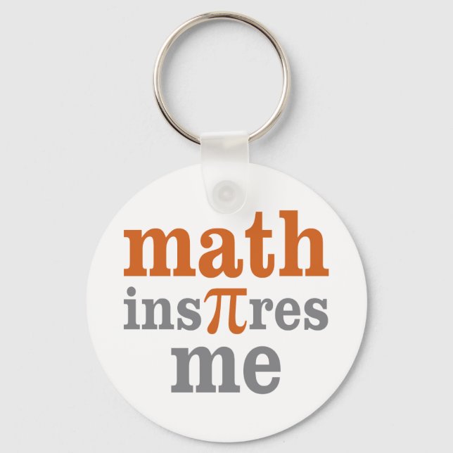 Math Inspires Me Keychain (Front)