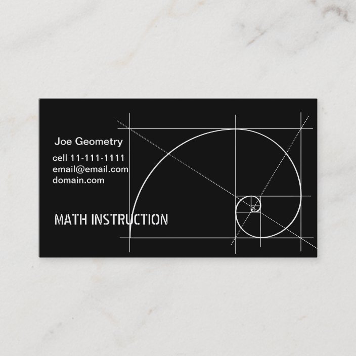 Math Instruction Business Card | Zazzle.com
