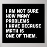 Funny Math Problem Poster | Zazzle