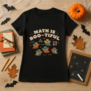 Math Is Boo-tiful Teacher Halloween Spooky Math T-Shirt