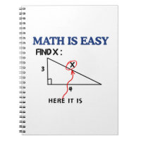 Math Is Easy Funny Notebook – Perfect Gift for Stu