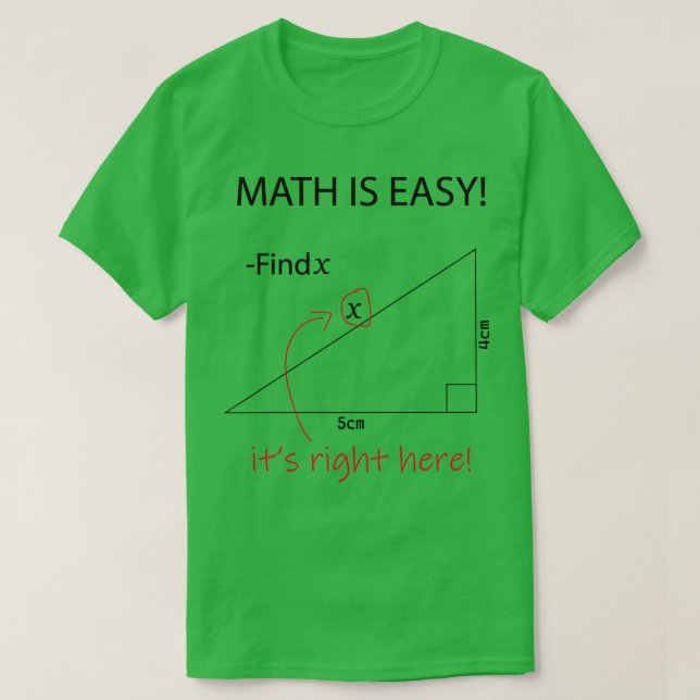 Math is easy math is fun math problems 1  (2) T-Shirt (Design Front)