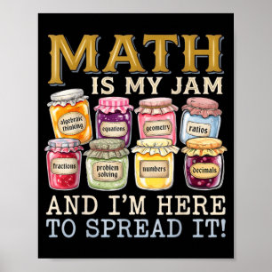 Math Is Favorite Funny Back To School Mathematic Poster