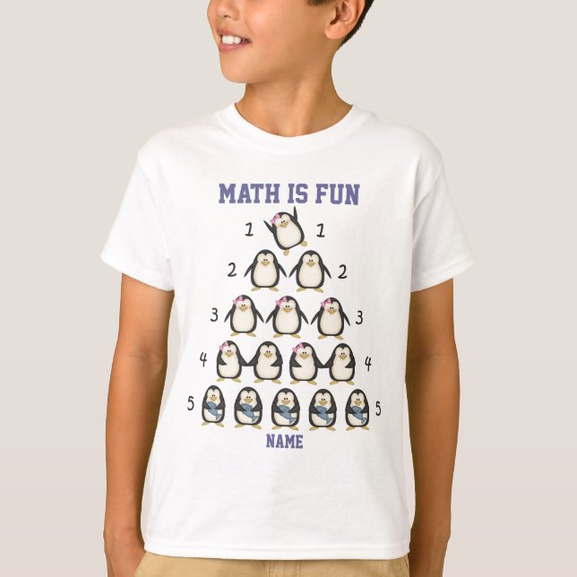 Math Is Fun, I Love Math, Math Shirt, Geek Shirt (Front)