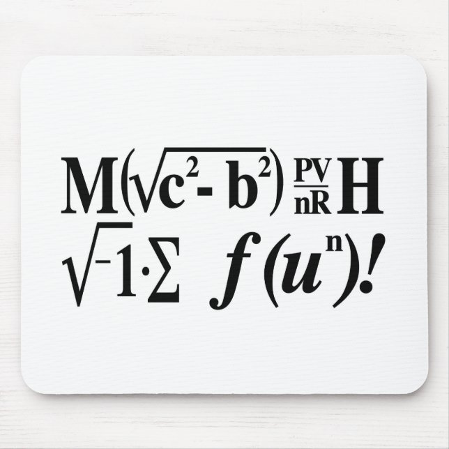 Math is Fun! Mouse Pad (Front)