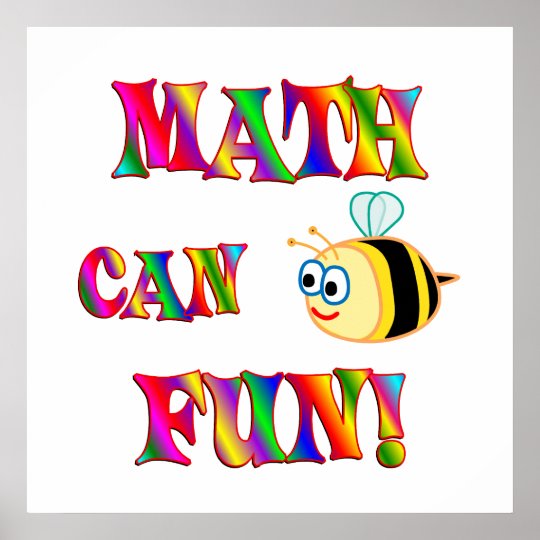 Math Is Fun Poster Zazzle Com