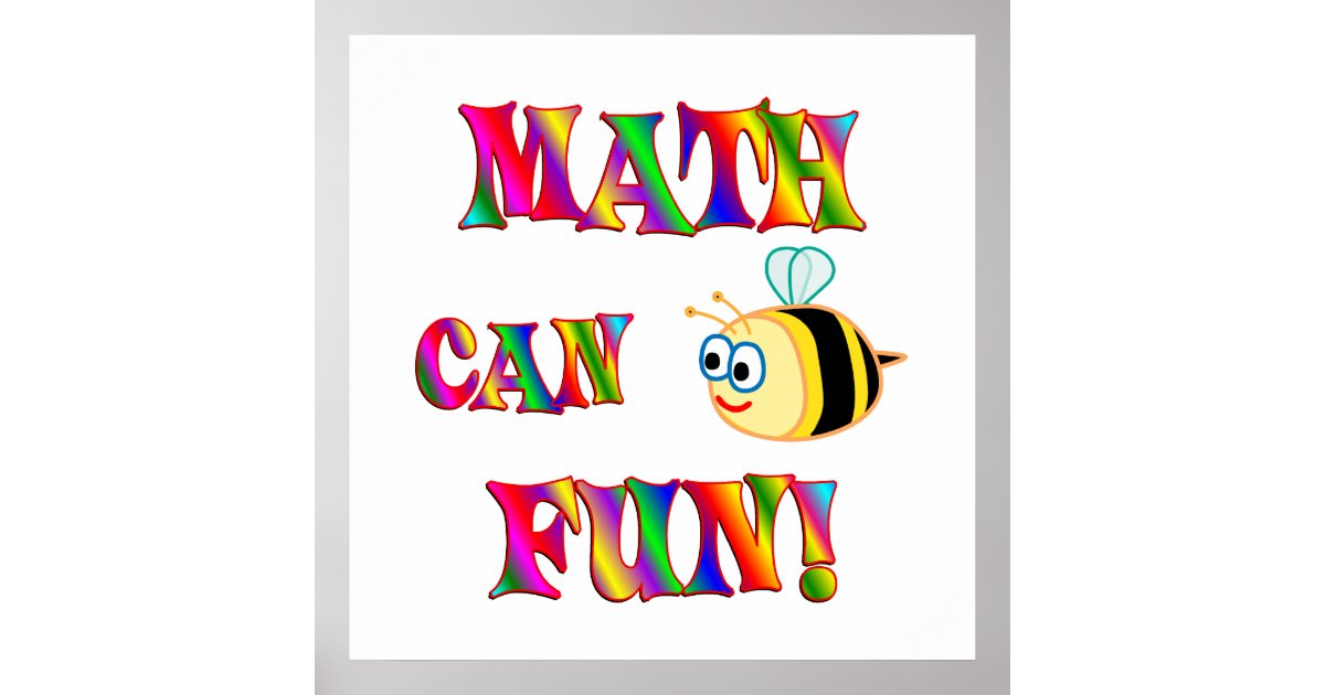 Math is Fun Poster | Zazzle