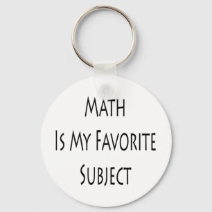 Math Is My Favorite Subject Keychain