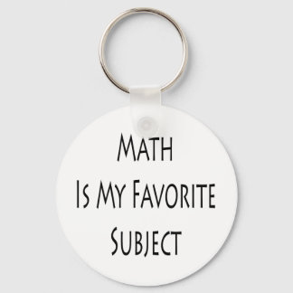 Math Is My Favorite Subject Keychain