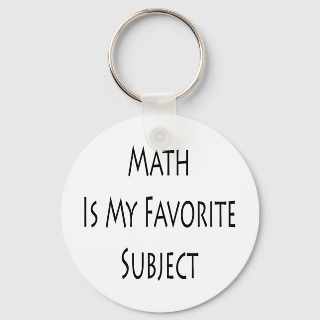 Math Is My Favorite Subject Keychain (Front)