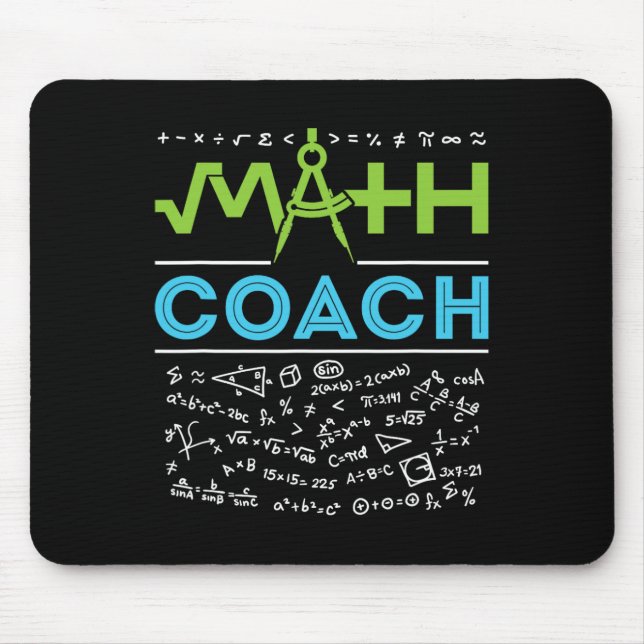 Math is My Jam First Day Back To School Math Teach Mouse Pad (Front)
