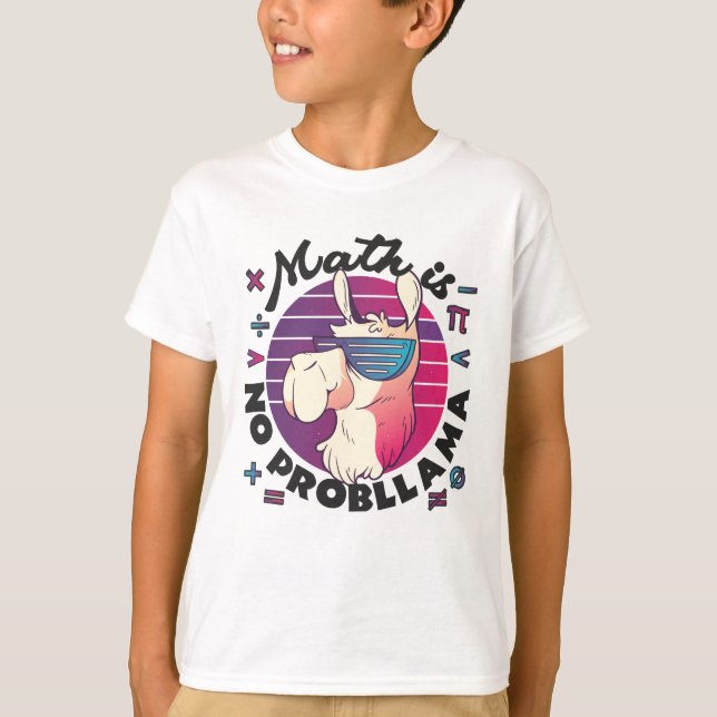 Math Is No ProbLlama T-Shirt (Front)