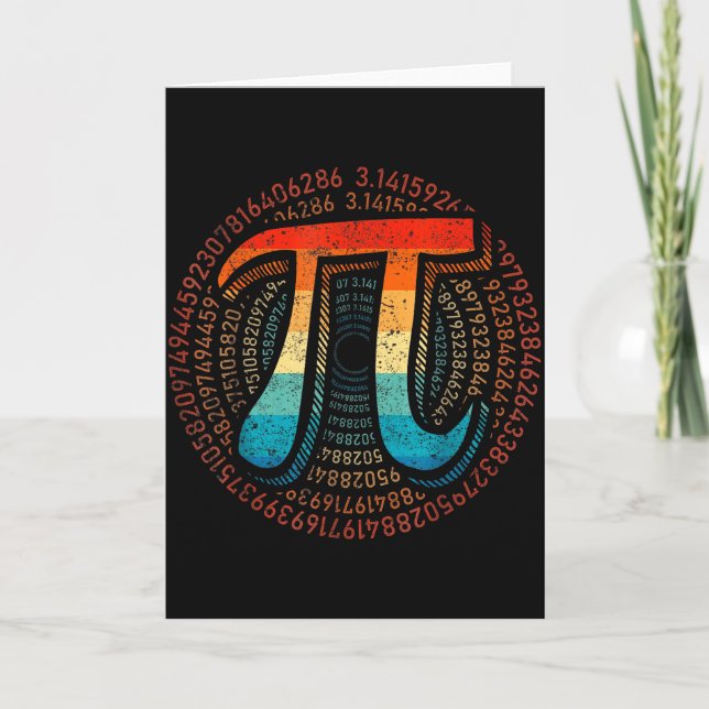 Math Is Simple As Pi Math Teacher Happy Pi Day Lov Card (Front)