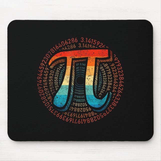 Math Is Simple As Pi Math Teacher Happy Pi Day Lov Mouse Pad (Front)