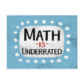 Math Is Underrated Postcard