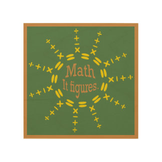 Math It Figures Wood Wall Art