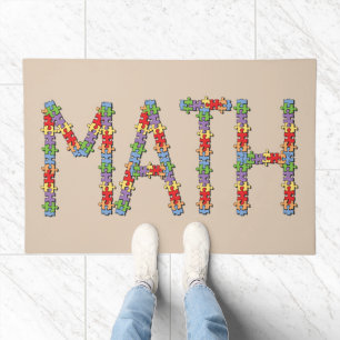 Math Jigsaw Doormat