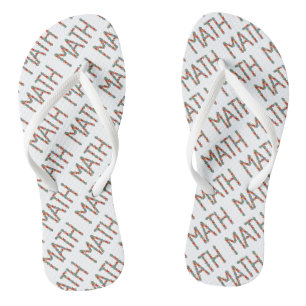Math Jigsaw Flip Flops