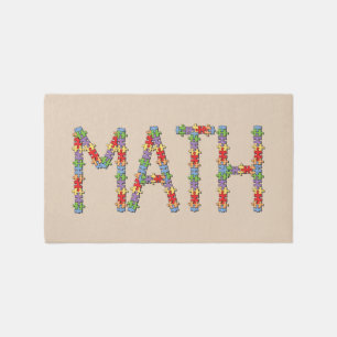 Math Jigsaw Rug