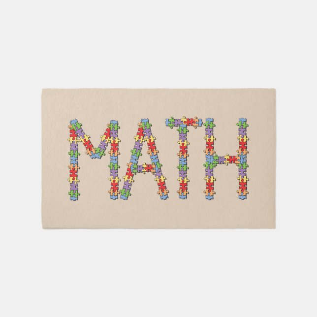 Math Jigsaw Rug (Front)