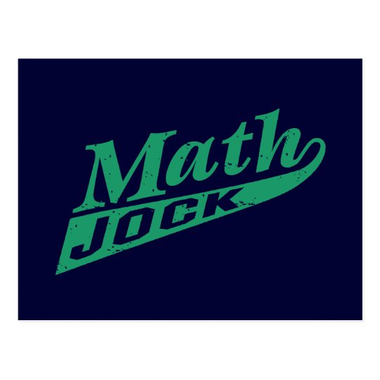 Math Jock Green Postcard
