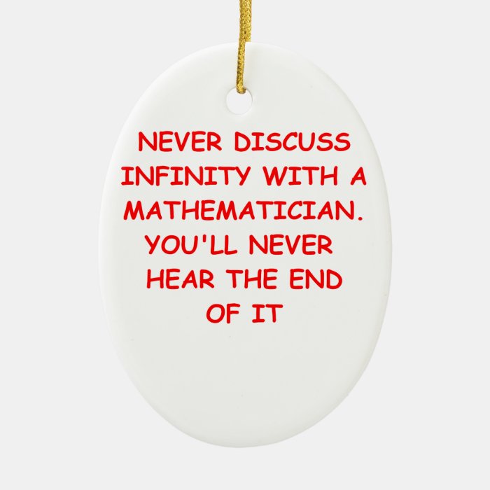 math joke christmas tree ornament