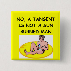 math joke pinback button