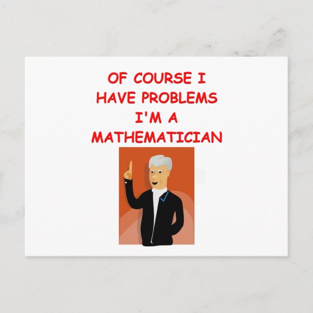 math joke postcard (Front)