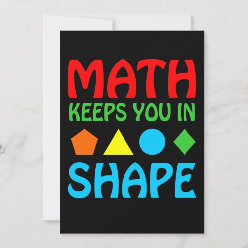 Math Keeps In Space Mathematic Maths Teacher Thank You Card