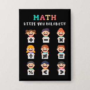 Math keeps you balanced button