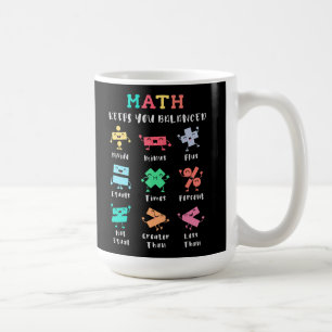Math keeps you balanced coffee mug
