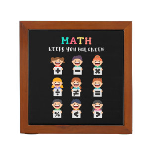 Math keeps you balanced desk organizer