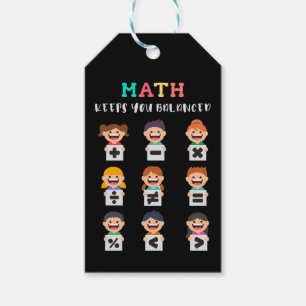 Math keeps you balanced gift tags