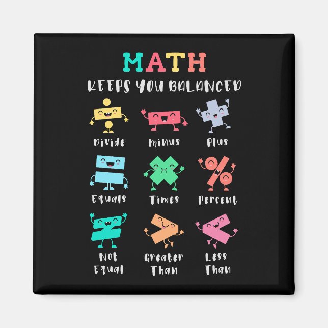 Math keeps you balanced magnet (Front)