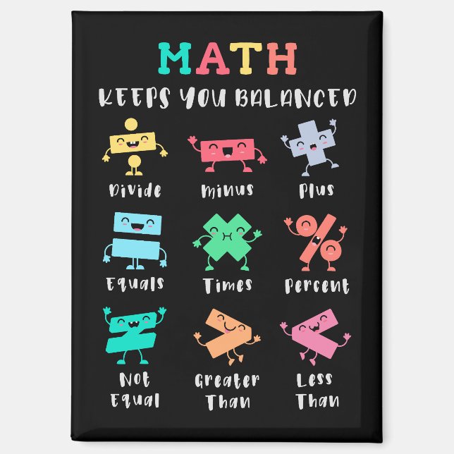 Math keeps you balanced magnet (Front)