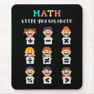 Math keeps you balanced mouse pad