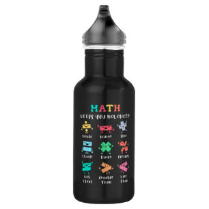Math keeps you balanced stainless steel water bottle