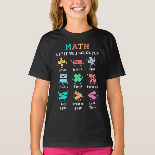 Math keeps you balanced T-Shirt (Front)