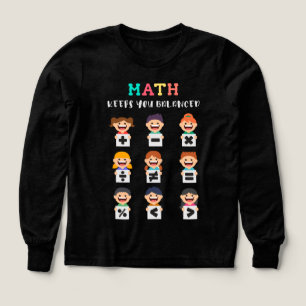 Math keeps you balanced Tri-Blend shirts
