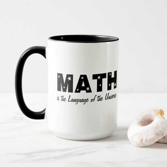 Math Language Of Universe Mug (With Donut)