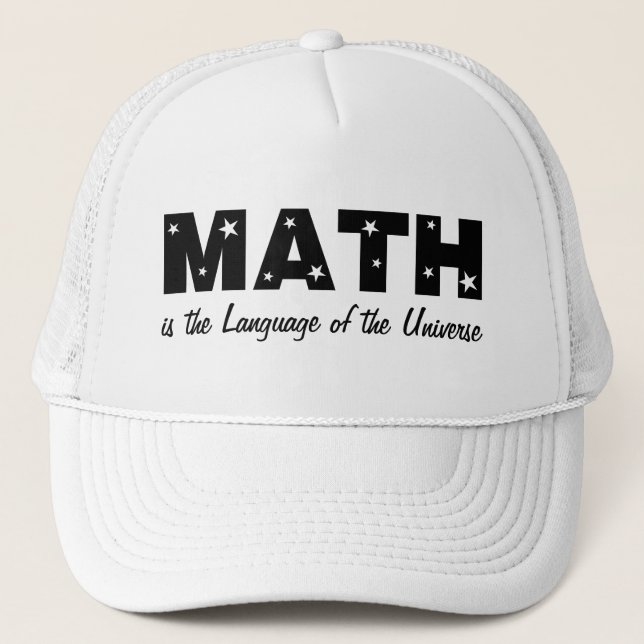 Math Language Of Universe Trucker Hat (Front)