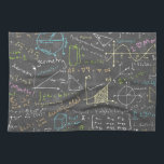 Math Lessons Kitchen Towel<br><div class="desc">Dozens of equations from various fields of math!</div>