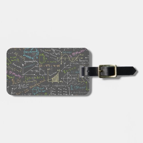 Math Lessons Luggage Tag