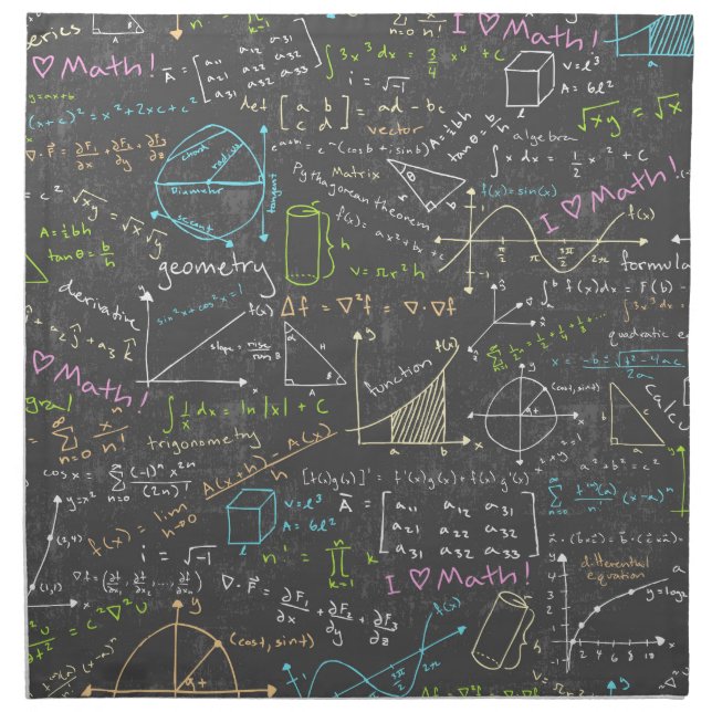 Math Lessons Napkin (Front)