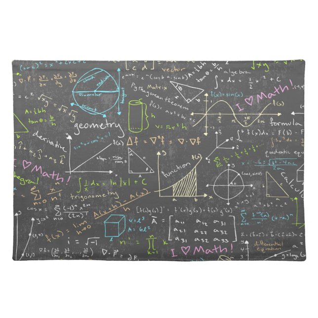 Math Lessons Placemat (Front)
