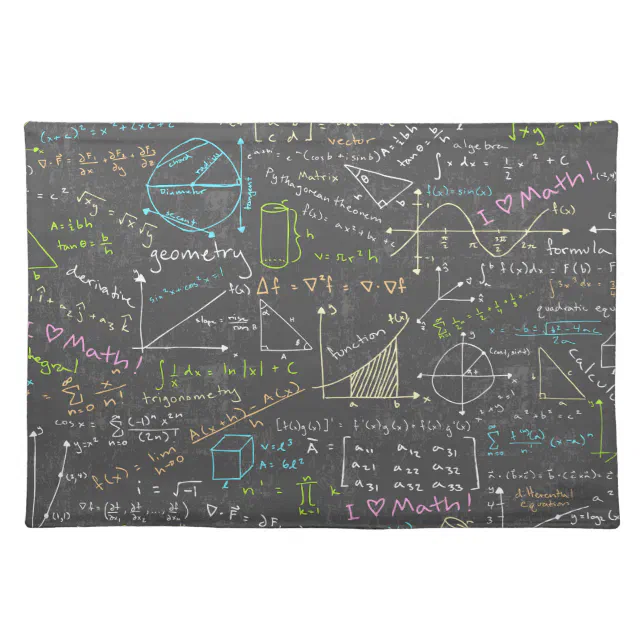 Math Placemat Math Lessons Placemat | Zazzle