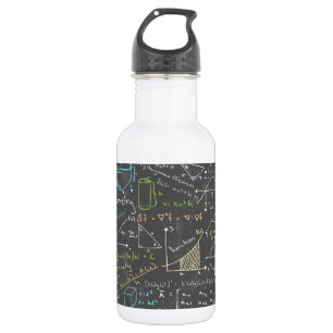 Math Lessons Stainless Steel Water Bottle