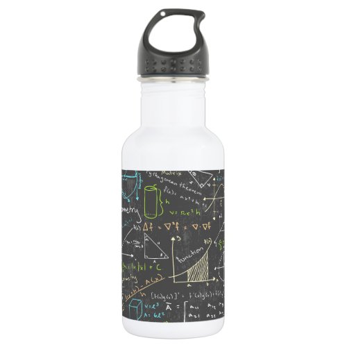 Math Lessons Stainless Steel Water Bottle